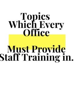 General Office Required Training: NJ State and Federal