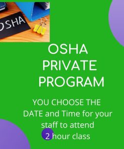 Private OSHA 2 HR Update: at your location or via live webinar